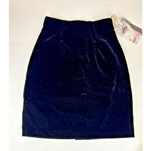 Rampage Black Crushed Velvet skirt Size 3 vintage 80's